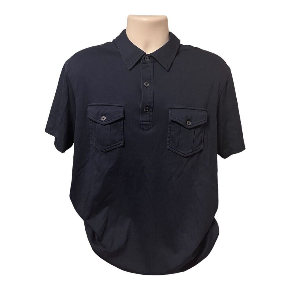 Michael‎ Kors Polo Shirt Mens Size XL Cotton Navy